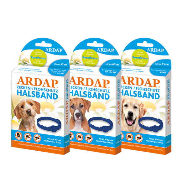 ARDAP Zecken- und Flohhalsband für Hunde