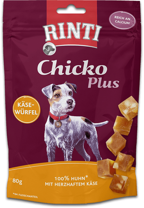 Rinti Chicko Plus Käsewürfel Huhn Snack