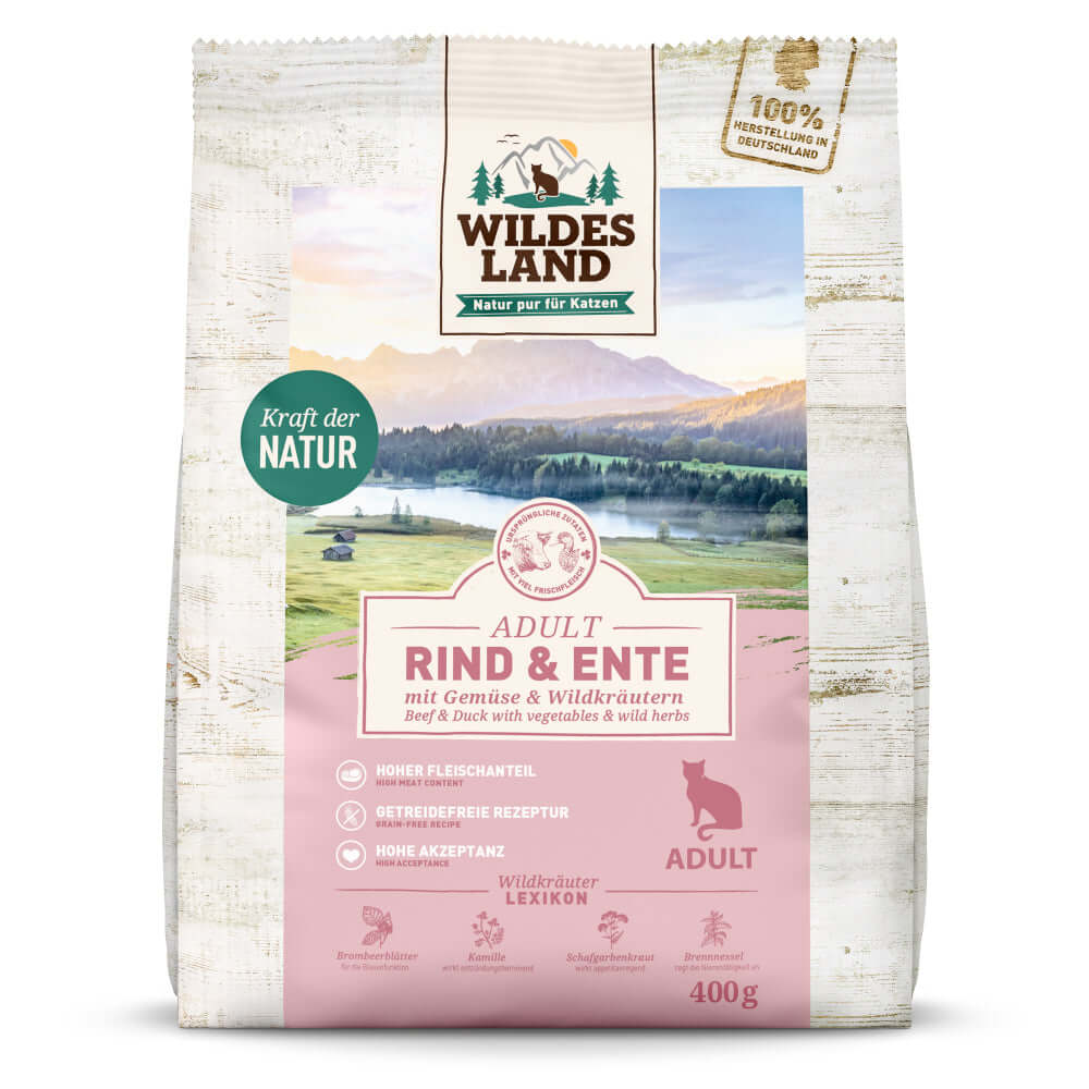 Wildes Land Katze - Rind und Ente