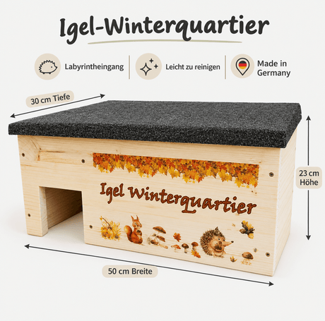Igelhaus mit Maße