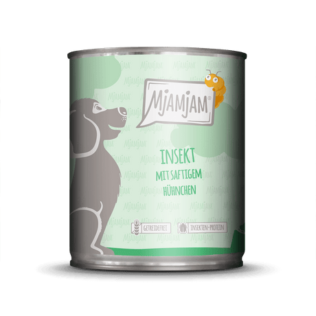 MjAMjAM Dog - Insekt mit saftigem Hühnchen 800g