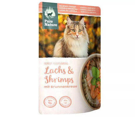 Pure Nature ADULT LACHS & SHRIMPS mit Brunnenkresse und Distelöl -  - Pure Nature