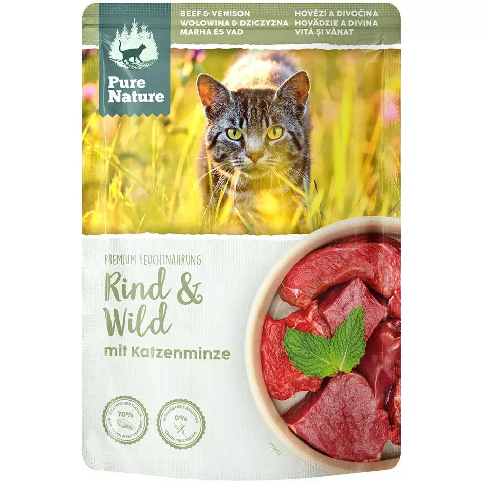 Pure Nature Adult Rind & Wild mit Katzenminze und Distelöl