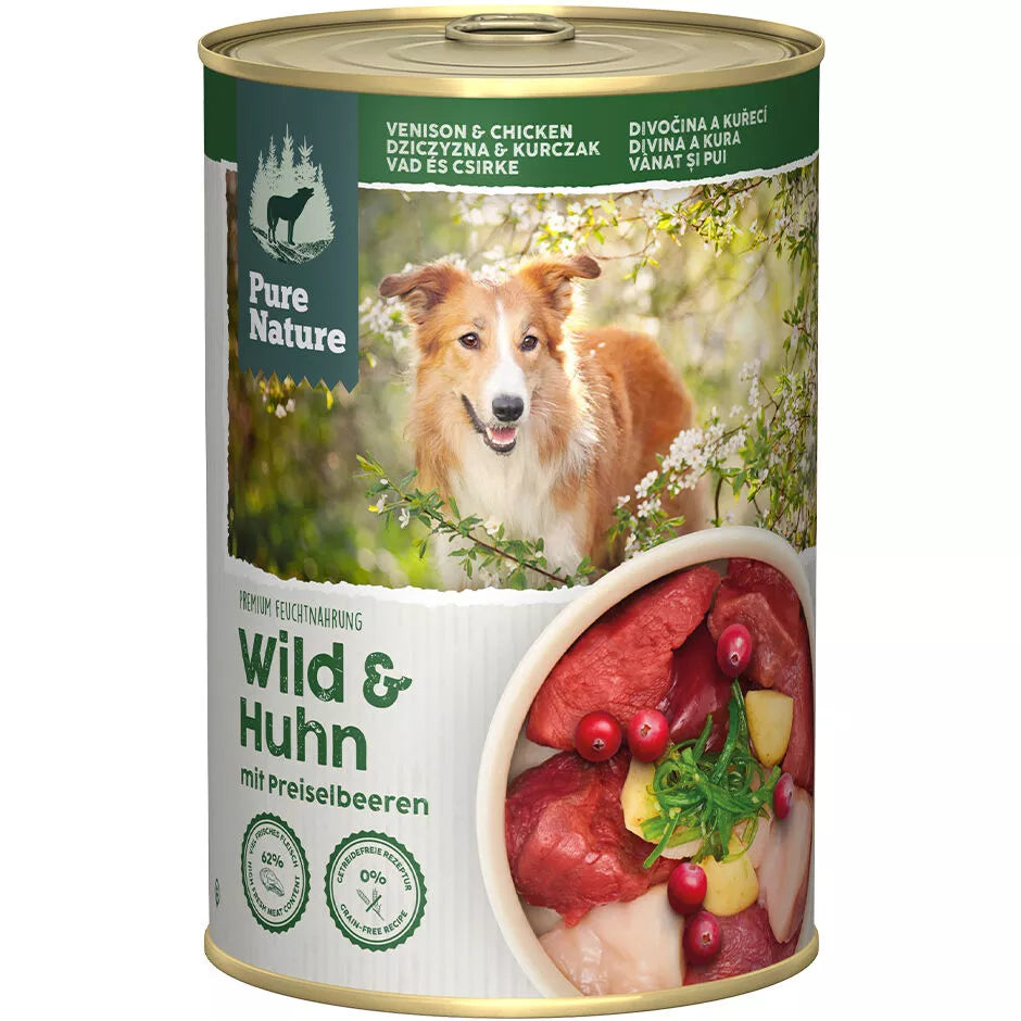 Pure Nature ADULT WILD & HUHN mit Kartoffeln und Preiselbeeren -  - Pure Nature